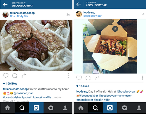 Instagram Marketing from Bosu Body Bar