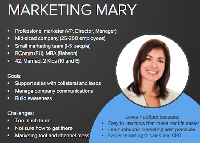 Example buyer persona