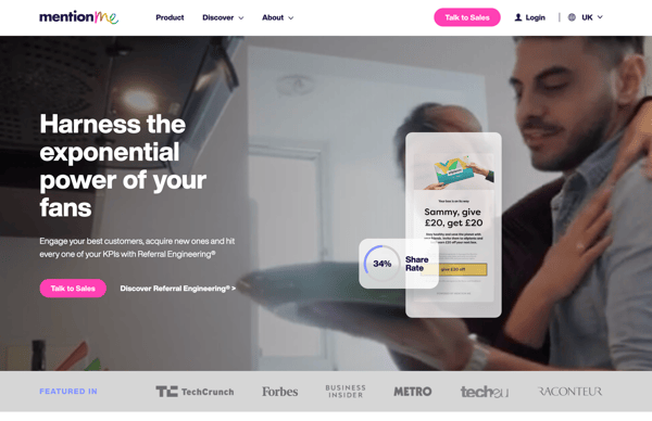 The video background hero section.